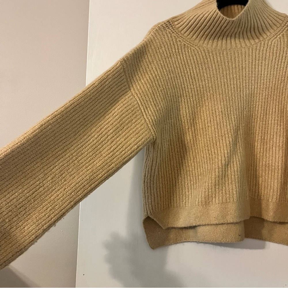 Topshop Cropped Turtleneck Sweater - Picture 6 of 6